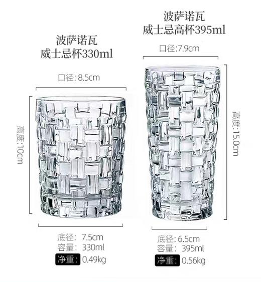 【春上新】10楼菲仕乐 波萨诺瓦-威士忌杯/水杯（4只装） 吊牌价1080元  活动价 398元 商品图6