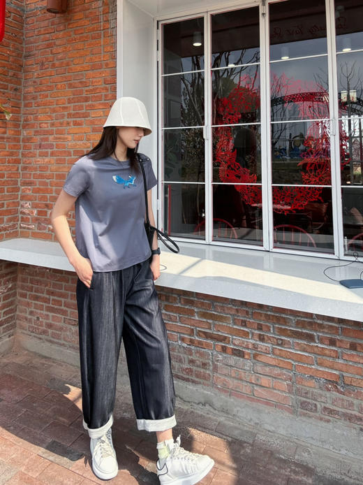 【更好一点】噢蜜ooomeooo三醋酸牛仔九分裤 商品图4