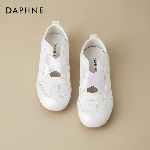 达芙妮玛丽珍芭蕾德训鞋女2026新款春季爆款休闲小白鞋内增高女鞋2504072 商品图8
