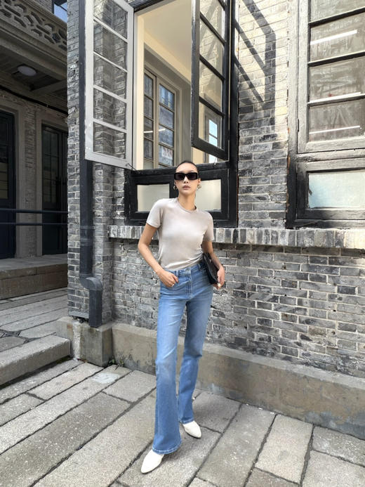 【棉麻之美】噢蜜ooomeooo正肩小圆领防晒T 商品图4