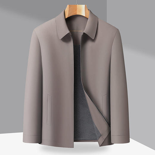 【DLC】大依优型大码男装春季翻领夹克外套休闲运动百搭外套上衣加肥加大 商品图4