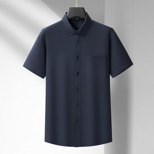 【DM】【棉麻】大依优型大码男装夏季纯色短袖衬衫商务休闲上衣多色可选 商品图4