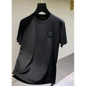 莫代尔棉夏季短袖T恤男圆领重磅刺绣半袖T恤男上衣   YH-60102