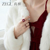 ZEGL设计师新年吉花系列红色本命年戒指女小众高级感指环秋冬尾戒 商品缩略图3