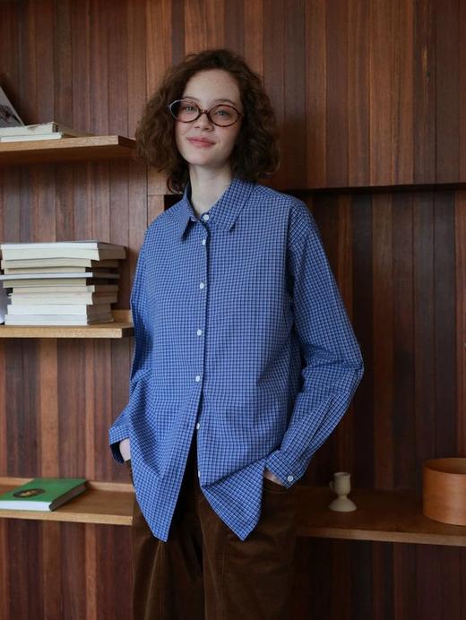 【服饰/饰品】miu系经典格纹全棉衬衫 C2288020 商品图3