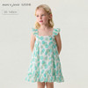 马克珍妮夏日清荷女童棉真丝连衣裙2026年夏装新款561055 商品缩略图0
