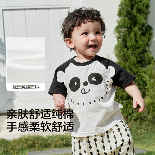 【balaOne】巴拉巴拉童装宝宝上衣婴儿短袖t恤2026新款夏季可爱萌 商品图3