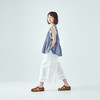 棵初26年夏季新款亲子中大女童白色花边阔腿裤轻盈亲肤宽松休闲裤 商品缩略图4
