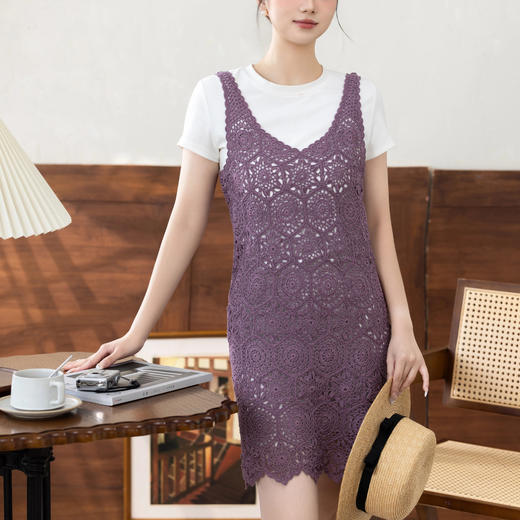 苏苏姐家芸希背心裙手工DIY蕾丝线钩针毛线团自制材料包 商品图1