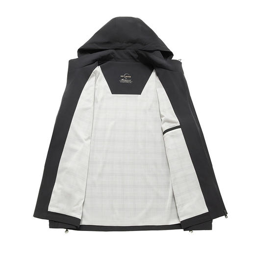 【DKP】大依优型大码男装春季夹克外套休闲运动百搭外套上衣可脱卸帽 商品图2