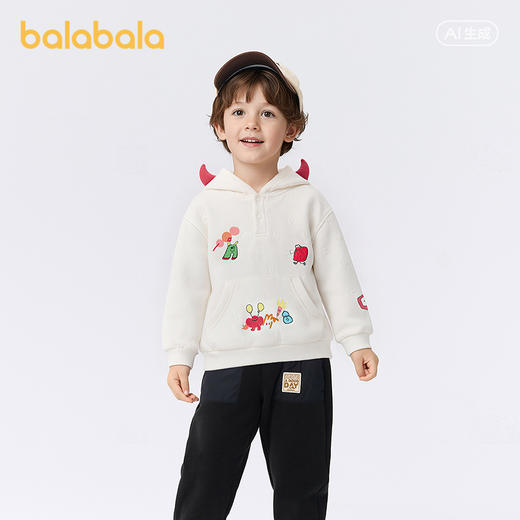 【商场同款】巴拉巴拉童装儿童卫衣男童2026新春小恶魔耳朵造型衣 商品图2