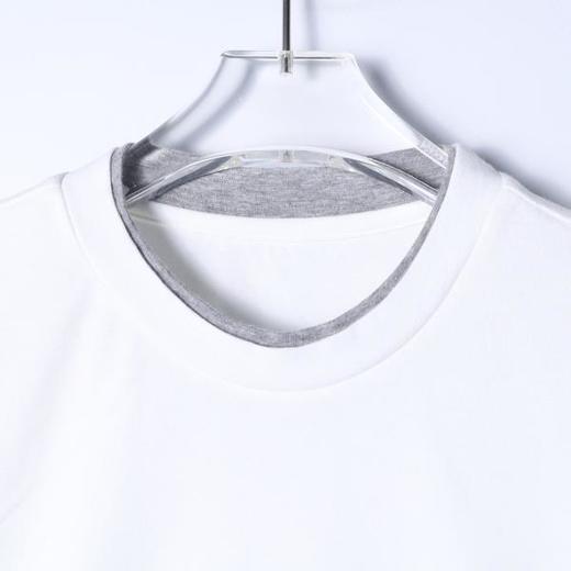 SDSA男装2026新款高贵轻奢简约领口拼接撞色圆领短袖T恤百搭时尚 商品图1