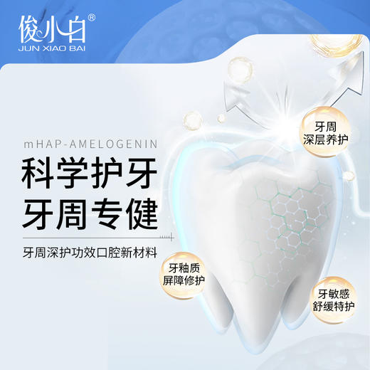 【充值福利】独家介孔釉原蛋白-俊小白牙周深护牙膏 商品图2