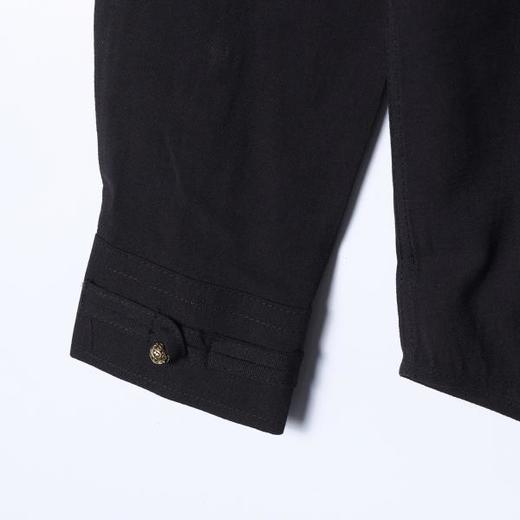 SDSA男装2026新款高贵轻奢新中式简约纯色盘扣立领衬衫百搭舒适 商品图3