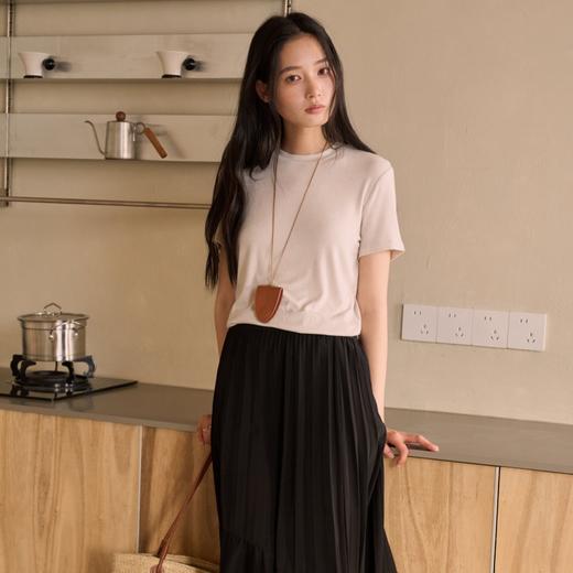 【2026年新款】SPLELED 蚕丝羊毛经典T恤 9972 美利奴羊毛+兰精天丝+桑蚕丝 原始质感 顺滑亲肤 清爽透气 商品图7