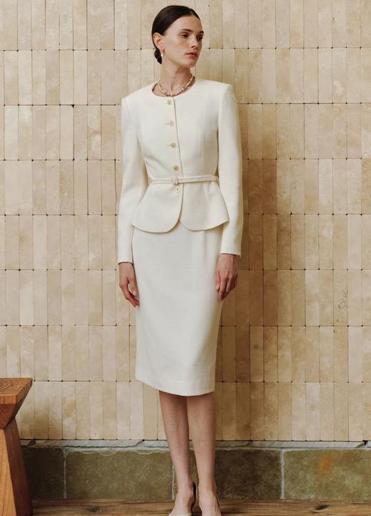 法小曼*子珍爆款tieforher大牌平替冯玲主持人同款小香风套装cs2760 商品图1