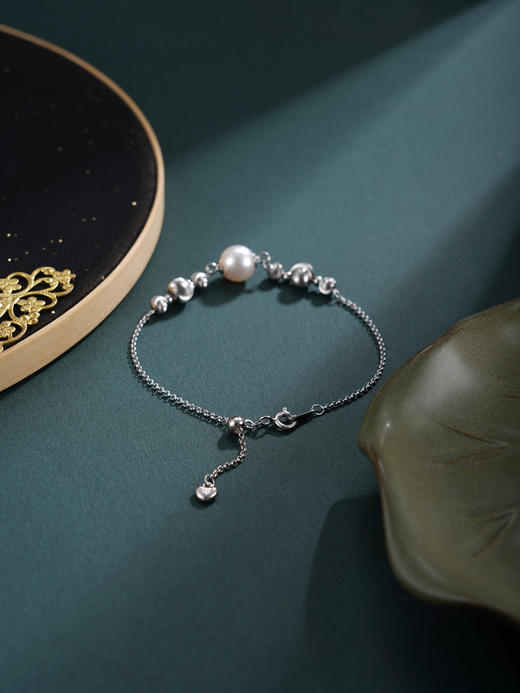 子佩集【珍爱同频】银S925珍珠惜王妃手链【YY7448】双色光珠2602 商品图5