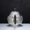 子佩集【花开福盈】S999银摆件【ZJ036】茶具牡丹花嵌金小茶壶2509 商品缩略图4