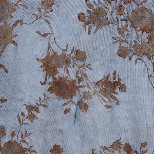 26T131SDSA男装2026新款高贵轻奢简约百搭撞色植绒花卉圆领长袖T恤百搭 商品图3