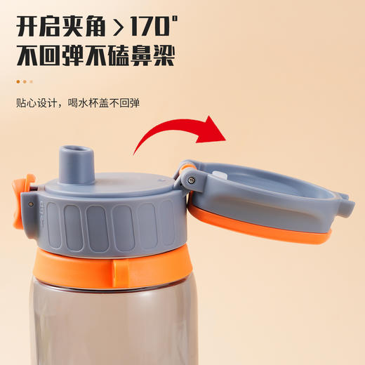 儒乐运动水杯 | Tritan材质、耐冷耐热、吸管口与直饮口两种选择、轻巧便携设计、500/700mL双容量可选、运动出行随时畅饮 商品图6