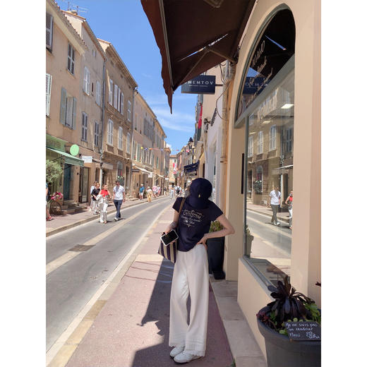 XS码 金蘑菇菇 eden roc 很好穿的法式t / 洋气小版型字母t 商品图4