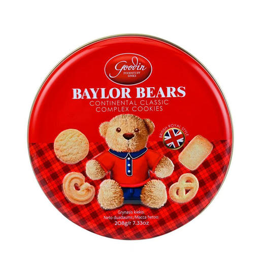 嘉龙小熊饼干208g 商品图0