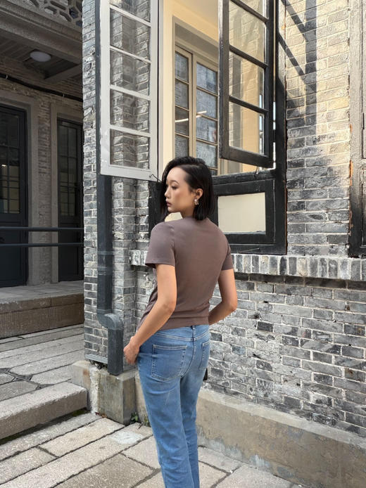 【棉麻之美】噢蜜ooomeooo正肩小圆领防晒T 商品图11