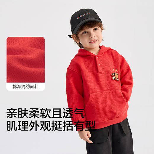 【商场同款】巴拉巴拉童装儿童卫衣男童2026新春小恶魔耳朵造型衣 商品图3