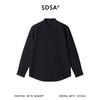 SDSA男装2026新款高贵轻奢新中式简约纯色盘扣立领衬衫百搭舒适 商品缩略图0