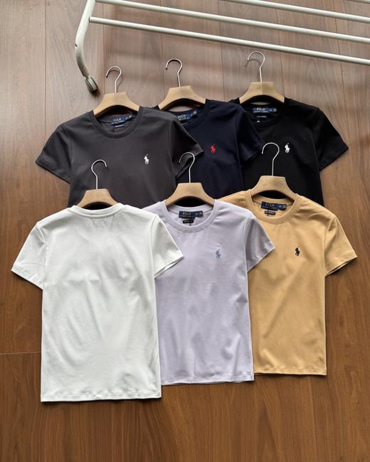 点此购买 拉夫劳伦春夏季女士经典小标刺绣款圆领短袖T恤 md 342240 商品图1