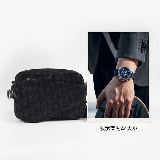 【95新】Dior迪奥黑色老花马鞍三件套三合一单肩斜挎包中性款110326NJS13 商品图10