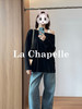 专柜实拍【天丝索罗娜】拉夏贝尔/La Chapelle绵羊毛+莱赛尔！凉感透气慵懒风圆领长袖T恤 商品缩略图3