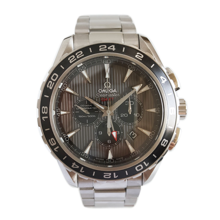【95新】OMEGA欧米茄231.10.44.52.06.001自动机械日期显示、双时区显示、计时44MM（男款）海马系列精钢/单向旋转刻度表圈050326TJ32