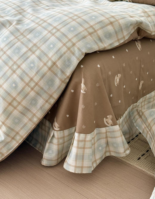 四季可用~福利款全棉印花四件套 田园/卡通/简约多种风格 亲肤舒适透气  耐水洗不起球 商品图3