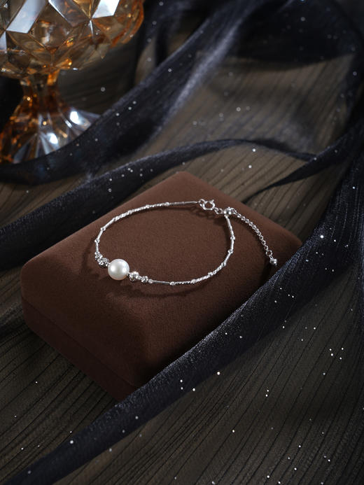 子佩集【静守时光】银S925珍珠惜王妃手链【CK7448】双色单珠2602 商品图9