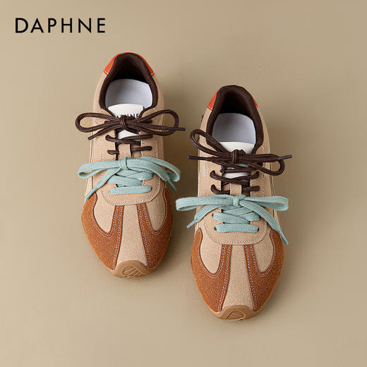 （小眠专属）达芙妮小个子内增高鸳鸯带德训鞋 商品图9