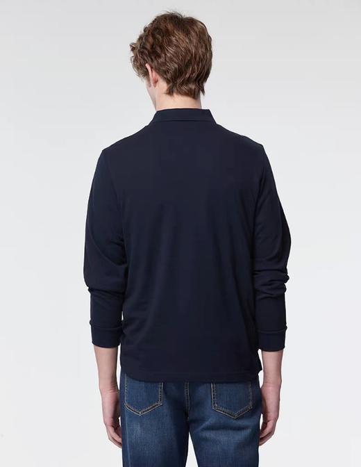 点此购买 哈吉斯春季男士商务通勤长袖POLO衫 yw 342139 商品图8