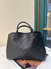 LV 蒙田 中号 黑色 压纹牛皮 手提 单肩包 商品缩略图1