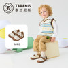 泰兰尼斯春季新款牛皮步前鞋男宝宝包头赤足鞋子女童婴幼儿宝宝鞋T03B6A8501 商品缩略图1