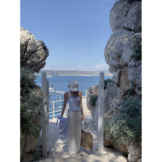 金蘑菇菇 自由明媚的盛夏 / 少女感条纹防晒衬衫套组 商品图3