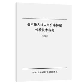 低空无人机应用公路桥梁巡检技术指南（试行）
