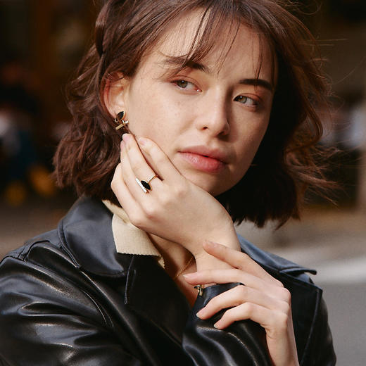 【章龄之同款】Black Eyes黑眼系列｜黑眼睛简约耳钉 商品图1