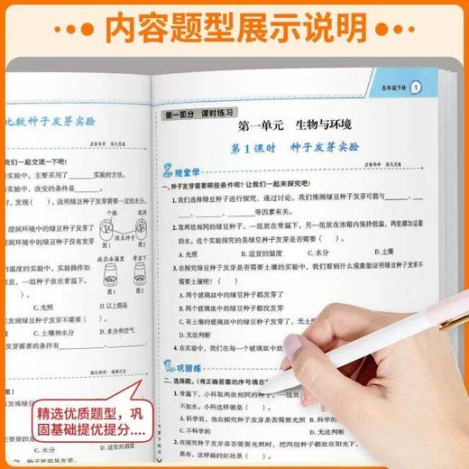 2026春名师面对面先学后练科学三四五六年级下册教科版小学生科学同步练习单元期末卷一本全 商品图3