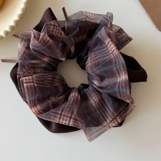 清新少女温柔气质双层韩系轻纱发圈-纪念日百货门店同款170498075 商品图4