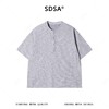 SDSA男装2026新款高贵轻奢简约时尚半拉链圆领短袖T恤宽松百搭潮 商品缩略图0