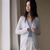 下单7-10天发货！SPLELED 蚕丝羊毛零感开衫 9786 美利奴羊毛+兰精天丝+桑蚕丝 原始质感 清爽透气有垂感 商品缩略图1