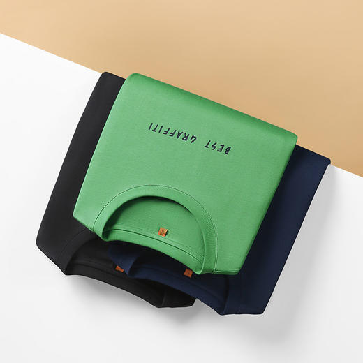 【DWP】大依优型大码男装夏季印花短袖T恤圆领休闲纯棉质百搭短袖上衣 商品图1