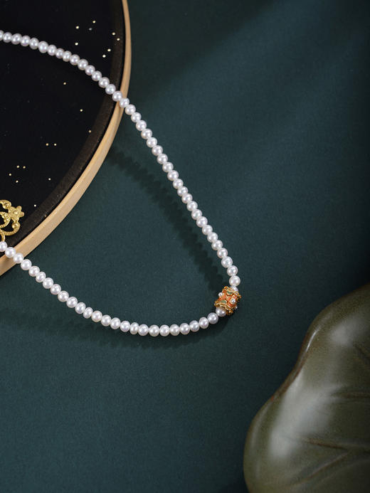 子佩集【‌韶光启运‌】银S925珍珠惜王妃耳钉【ZZXL054】镀金小环2602 商品图2