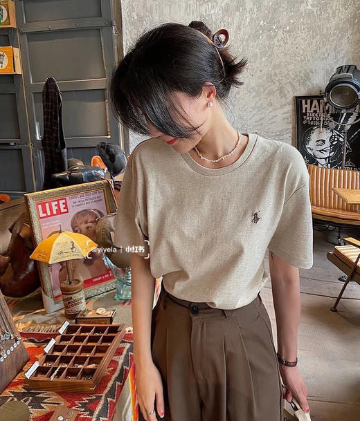 拉夫劳伦小马刺绣圆领花纱短袖tee031302 商品图10