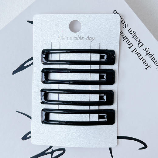 简约基础滴油组合夹组合发夹（4个）-纪念日百货门店同款166343610 商品图3